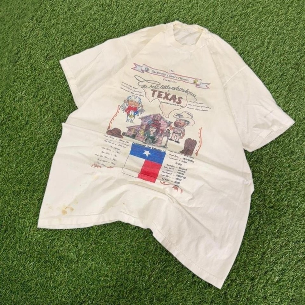 90s Vintage Backstage Dinner Theater Texas graphic t-shirt medium